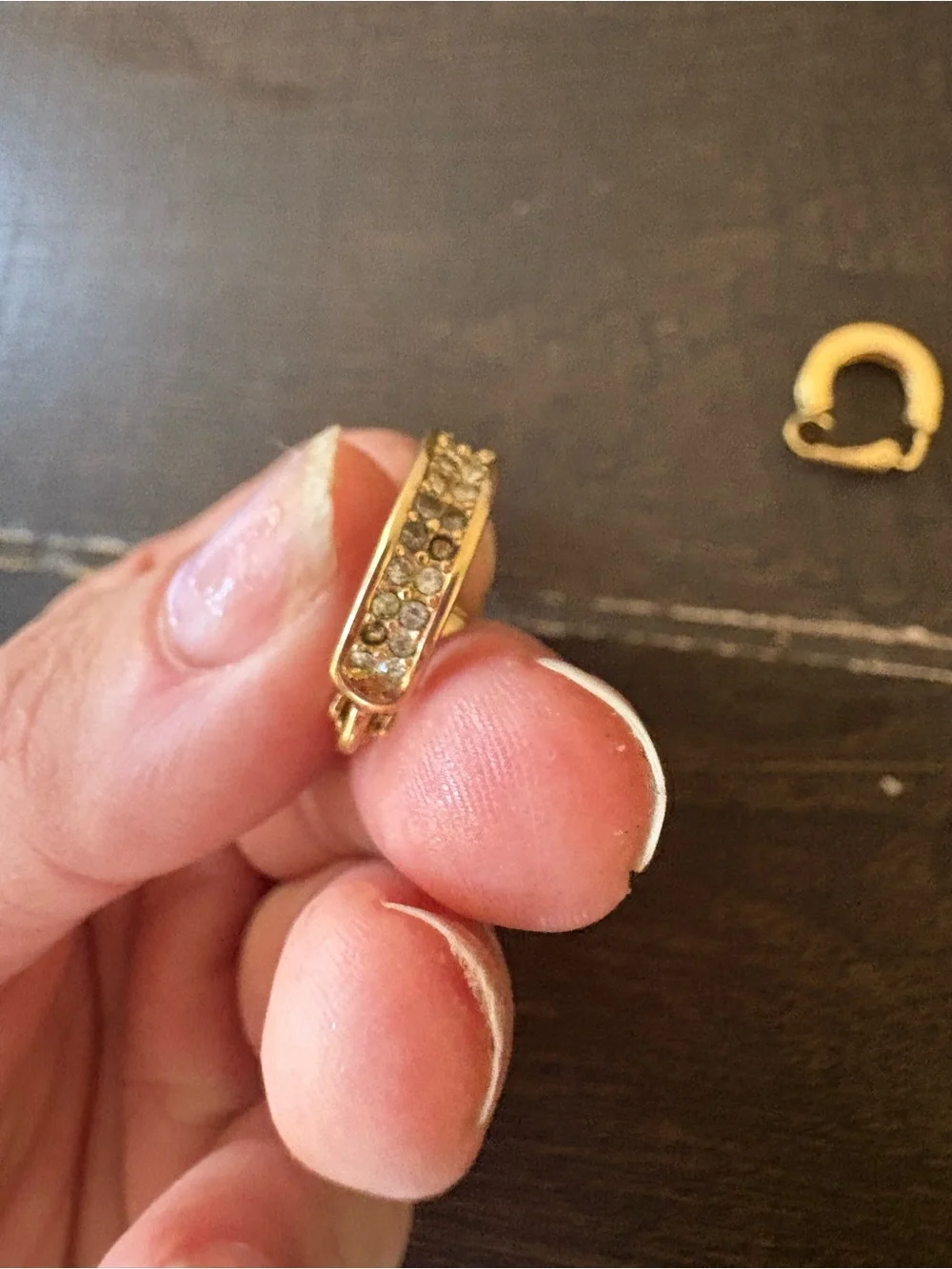 Dior gold tone